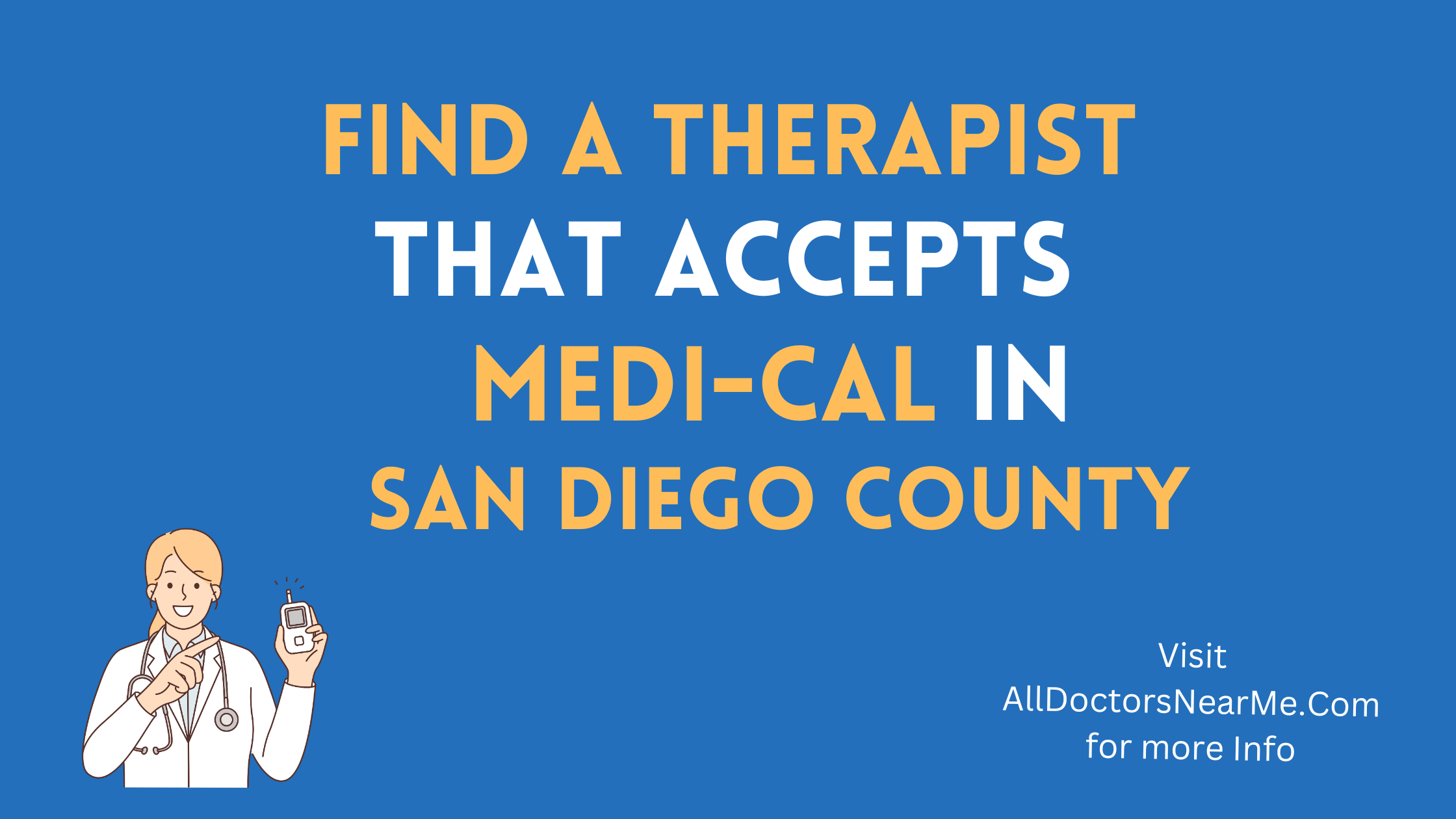 Therapists that accept Medi-Cal in San Diego County