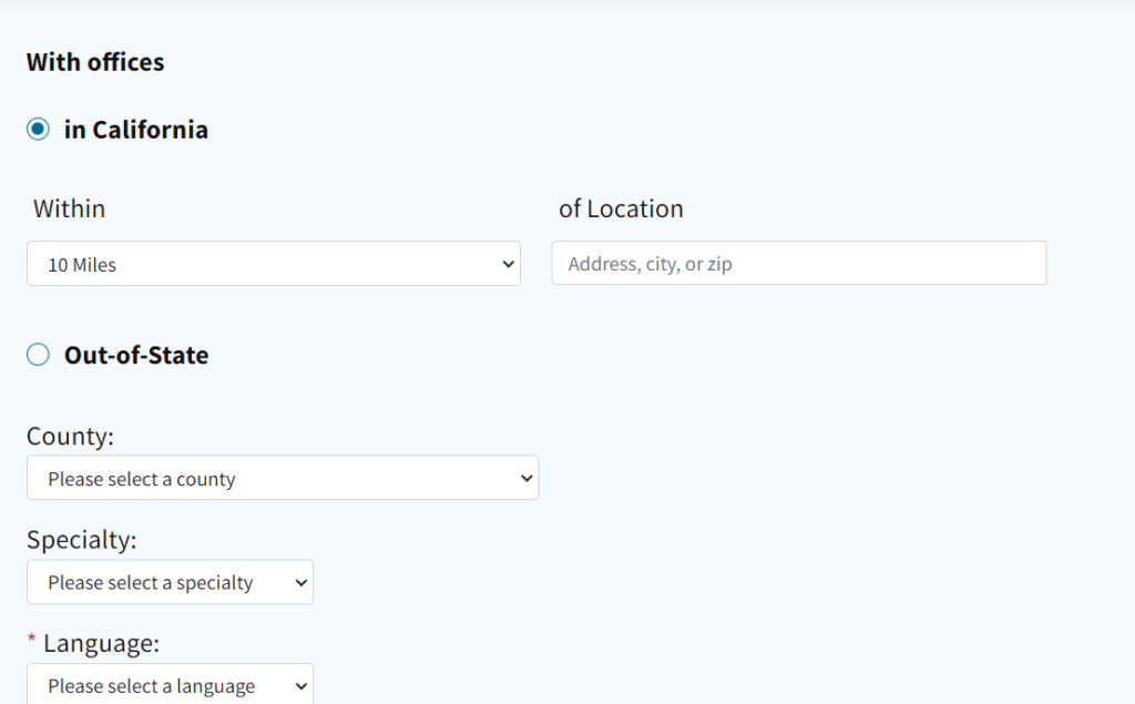 Dental Providers directory tool page to find Medi-Cal Oral Surgeons